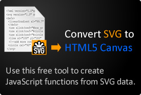 SVG to HTML5 Canvas converter.